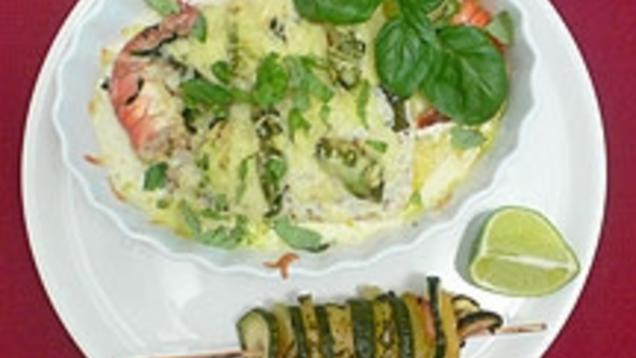 Rezept: Überbackenes Zanderfilet mit Avocados Rezept: Überbackenes Zanderfilet mit Avocados