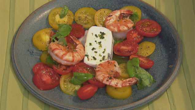 Rezept: Tomatensalat mit Garnelen (Michael) Rezept: Tomatensalat mit Garnelen (Michael)