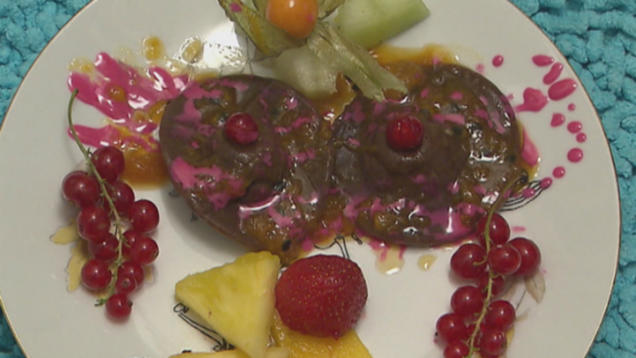 Rezept: Verspielter Traum aus Schokolade und süßen Früchten (Belle la Donna) Rezept: Verspielter Traum aus Schokolade und süßen Früchten (Belle la Donna)