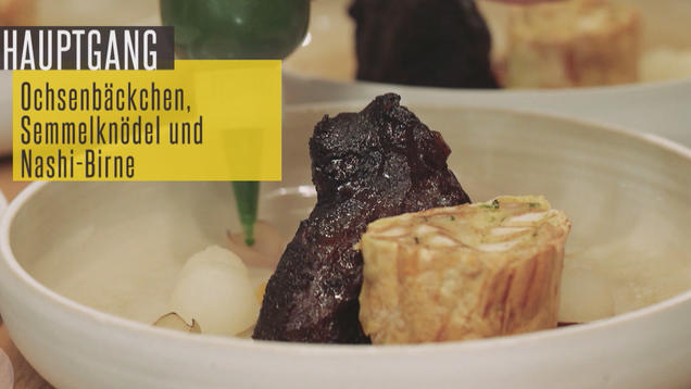 Rezept: Ochsenbacken in dunkler Rotwein-Jus Rezept: Ochsenbacken in dunkler Rotwein-Jus