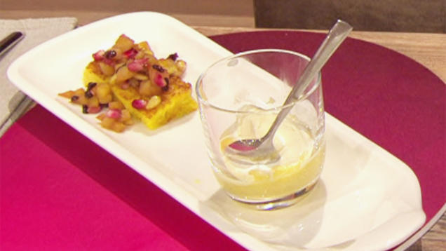 Rezept: Scheiterhaufen mit Äpfeln (Blick in Trettls Topf) Rezept: Scheiterhaufen mit Äpfeln (Blick in Trettls Topf)