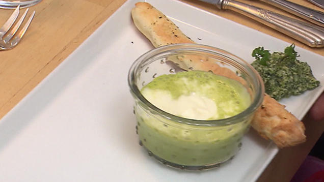 Rezept: Zweierlei von der Brunnenkresse Rezept: Zweierlei von der Brunnenkresse