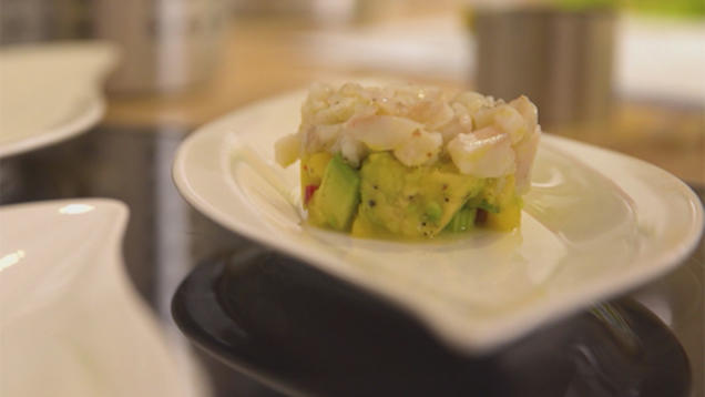 Rezept: Ceviche mit Mango-Avocado-Tatar Rezept: Ceviche mit Mango-Avocado-Tatar