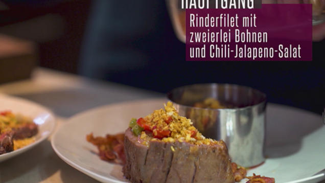 Rezept: Rinderfilet mit zweierlei Bohnen Rezept: Rinderfilet mit zweierlei Bohnen