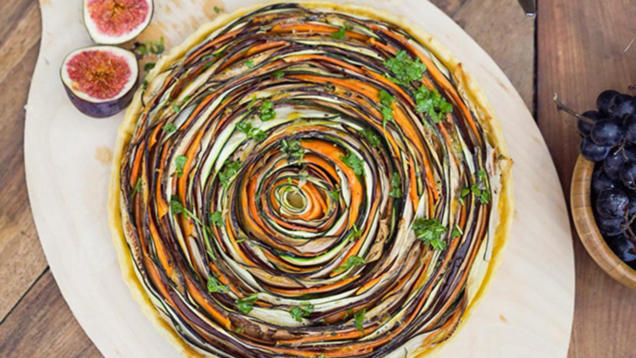 Rezept: Gemüse-Spiral-Tarte Rezept: Gemüse-Spiral-Tarte