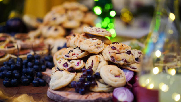 Rezept: Weintrauben-Zwiebelkuchen-Schnecken Rezept: Weintrauben-Zwiebelkuchen-Schnecken