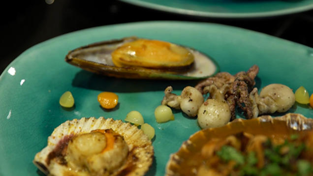 Rezept: „Ein Tag am Meer“: Mediterranes Pulpo-Ragout - gebratene Meeresfrüchte Rezept: „Ein Tag am Meer“: Mediterranes Pulpo-Ragout - gebratene Meeresfrüchte