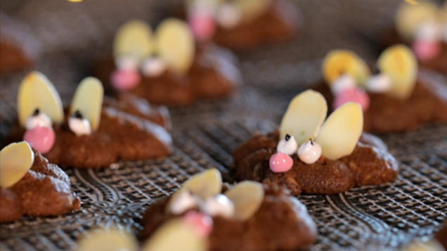 Rezept: Süße Weihnachtsmäuse Rezept: Süße Weihnachtsmäuse