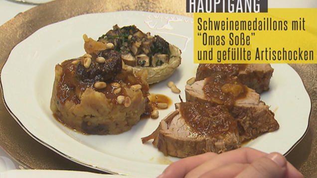 Rezept: Schweinefilet mit „Omas Soße“ auf Zimt- und Mandelbasis Rezept: Schweinefilet mit „Omas Soße“ auf Zimt- und Mandelbasis
