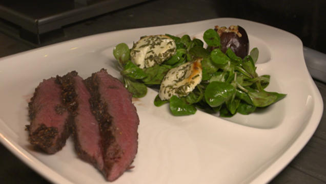 Rezept: Flank mit Kaffee, Kakao und Gedönse Rezept: Flank mit Kaffee, Kakao und Gedönse