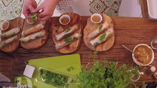 Rezept: Summer Rolls - Leichte vietnamesische Frühlingsrolle mit knackiger Füllung Rezept: Summer Rolls - Leichte vietnamesische Frühlingsrolle mit knackiger Füllung