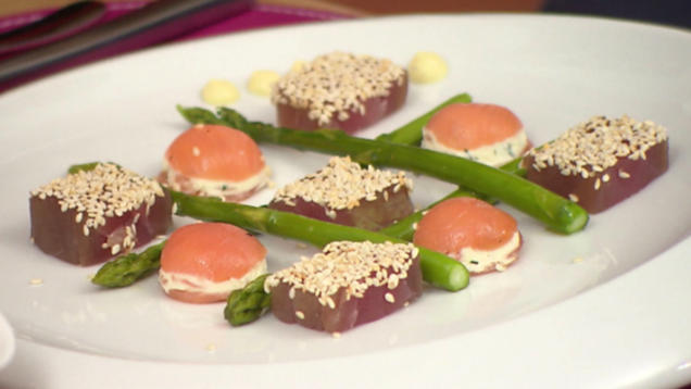 Rezept: TIC-TAC-TOE vom Fisch Rezept: TIC-TAC-TOE vom Fisch