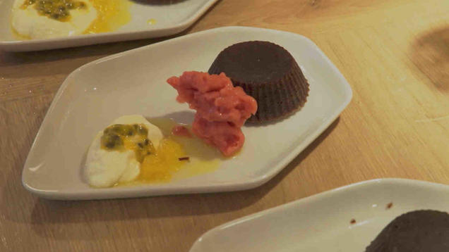 Rezept: Schokoladenmalheur und Erdbeereis Rezept: Schokoladenmalheur und Erdbeereis