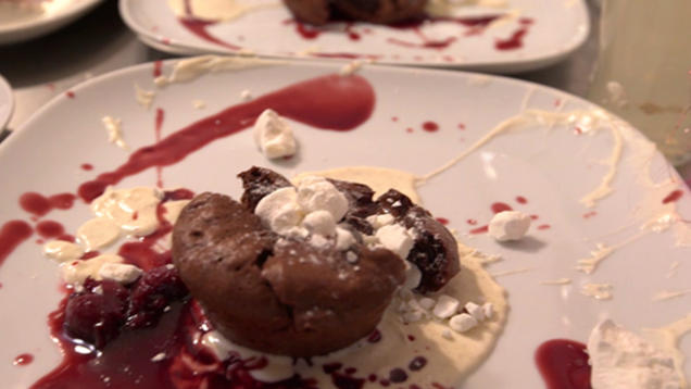Rezept: "Flatsch" – Schoko, Kirsche, Vanille Rezept: "Flatsch" – Schoko, Kirsche, Vanille