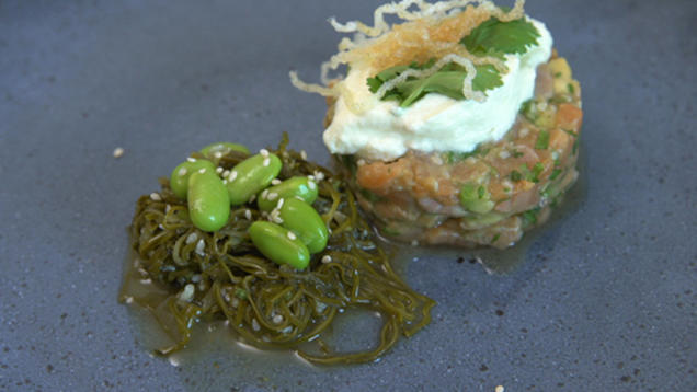 Rezept: Liaison von Lachs und Limette Rezept: Liaison von Lachs und Limette