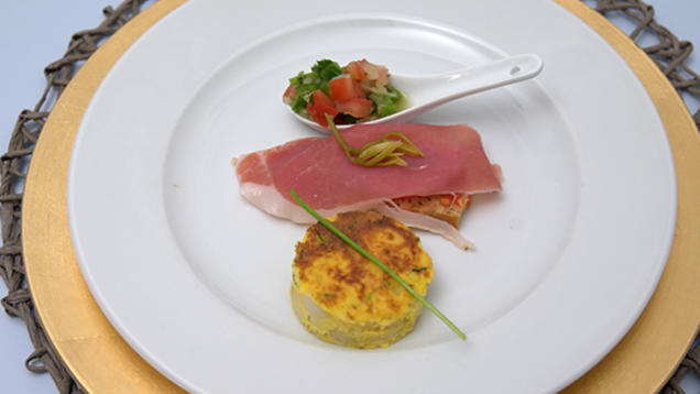 Rezept: Trampo mit Tortilla und mallorquinischem Landbrot Rezept: Trampo mit Tortilla und mallorquinischem Landbrot