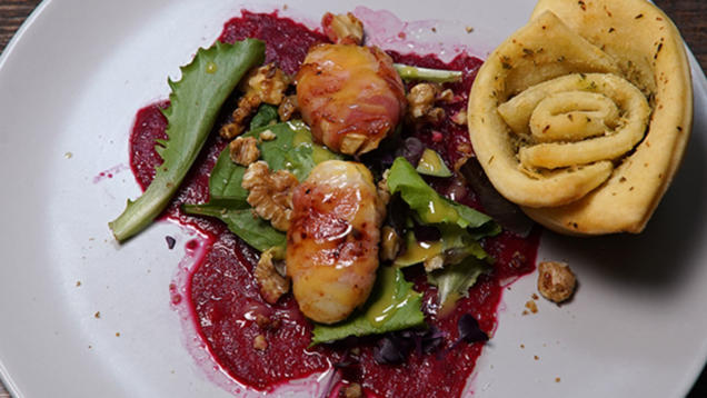 Rezept: Rote Beete, Ziege und Speck Rezept: Rote Beete, Ziege und Speck