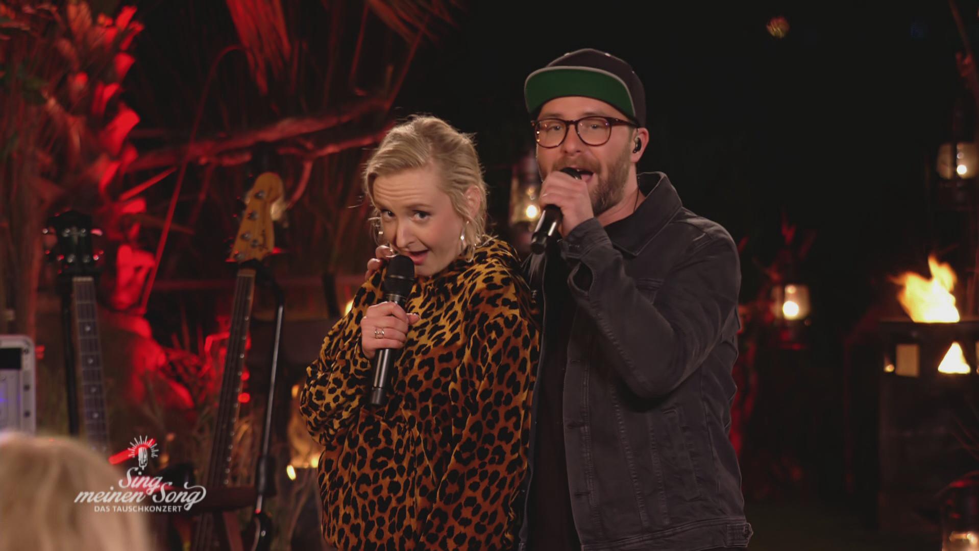 Sing meinen Song 2018: Mark Forster und Leslie Clio zeigen Power-Duett zu "I Couldn't Care Less" Leslie Clio und Mark Foster geben bei ihrem Auftritt alles.