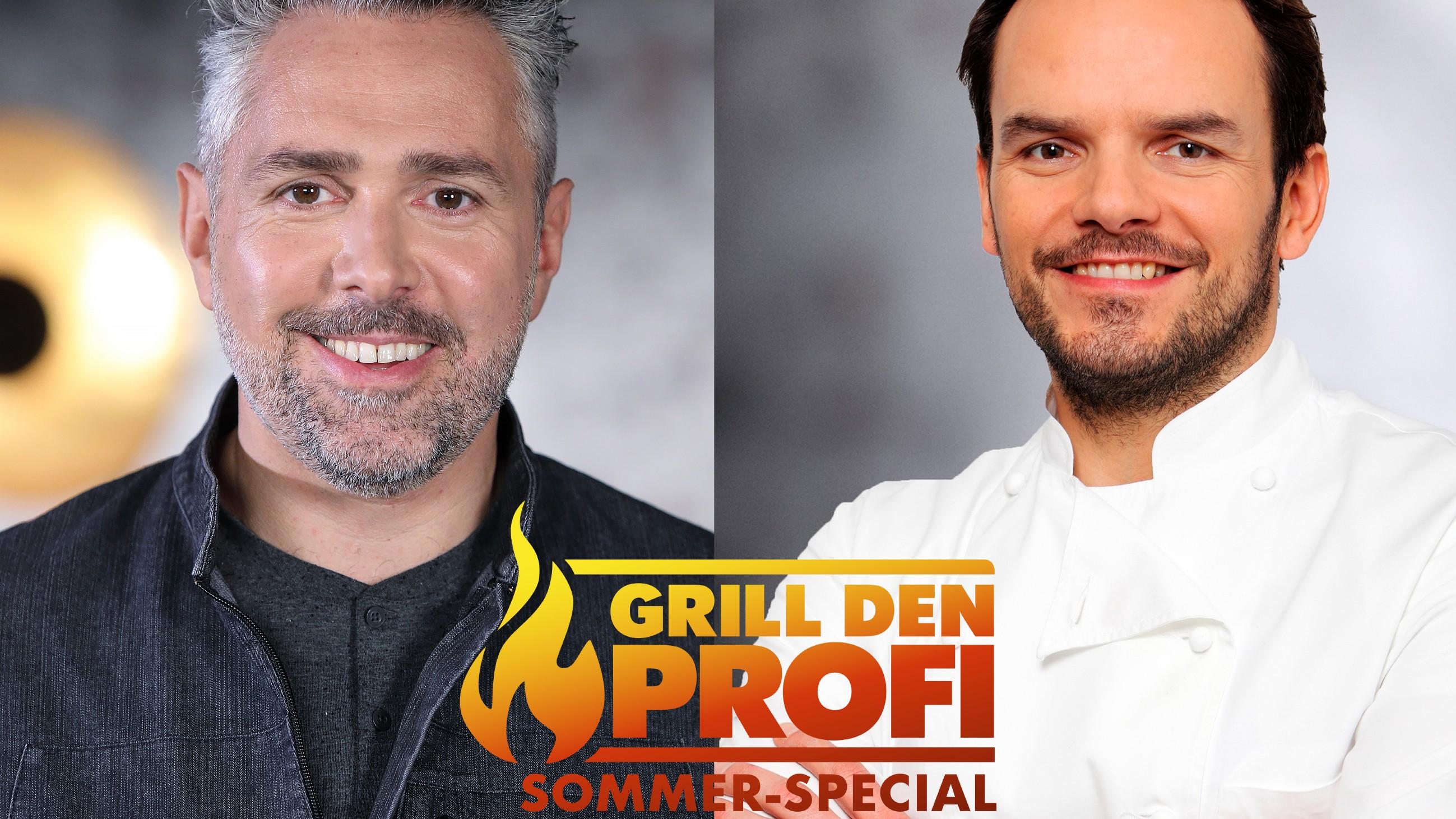 "Grill den Profi - Sommer-Special" bei TV NOW im VOX-Live-Stream schauen und verpasste Folgen nachholen Roland Trettl und Steffen Henssler treten bei den "Grill den Profi - Sommer-Specials" an.