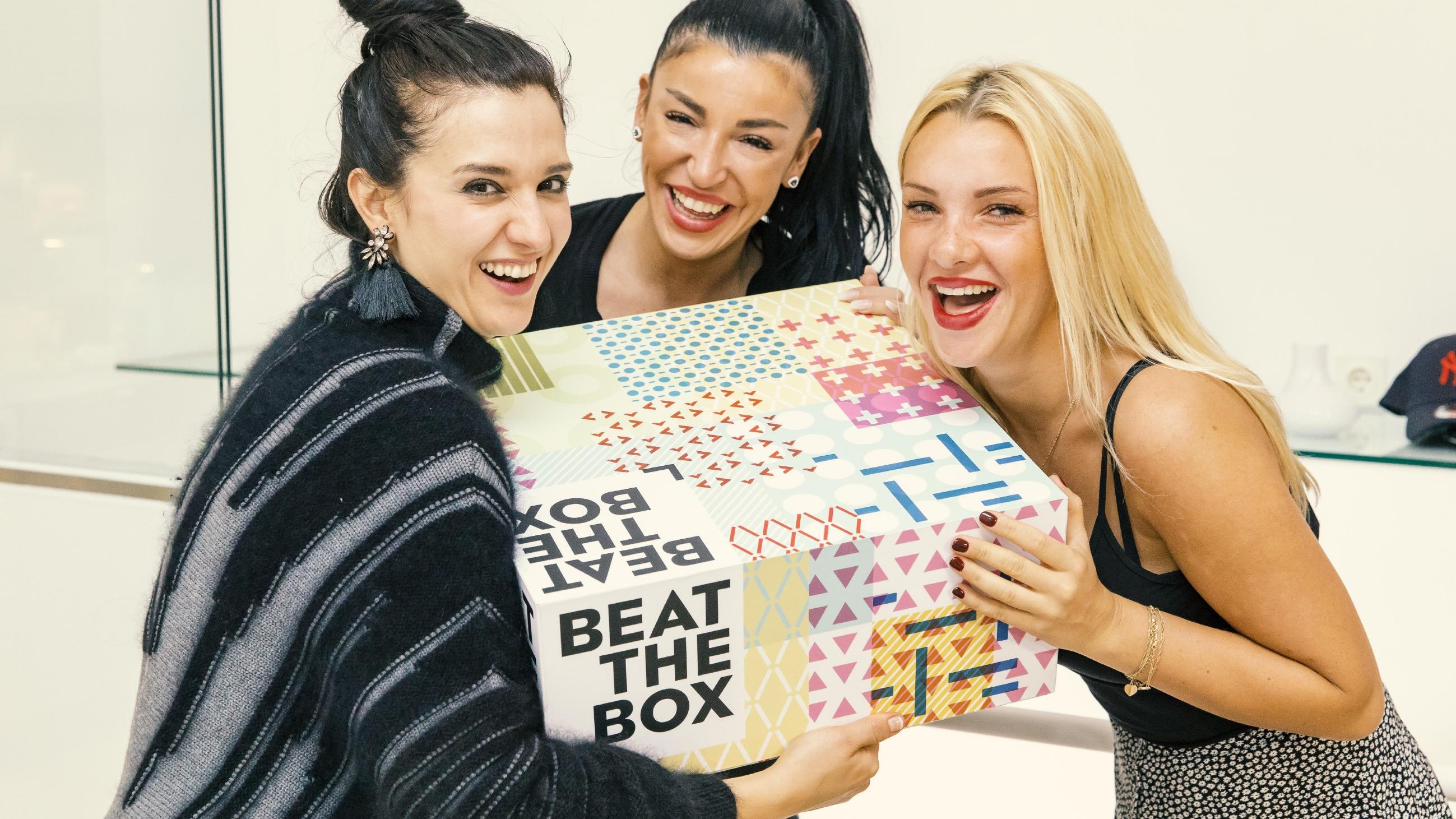 Beat the Box: Das Team "Evelyn & Friends" Beat the Box: Klaudija P., Saranda N. und Evelyn B.