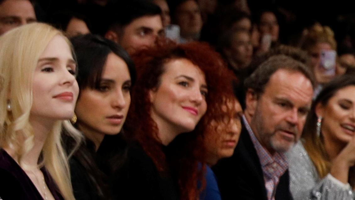 Anelia Janeva: Die Ex von Helene Fischers Freund zeigt sich gut gelaunt auf der Fashion Week Thomas Seitels Ex-Verlobte Anelia Janeva im Publikum