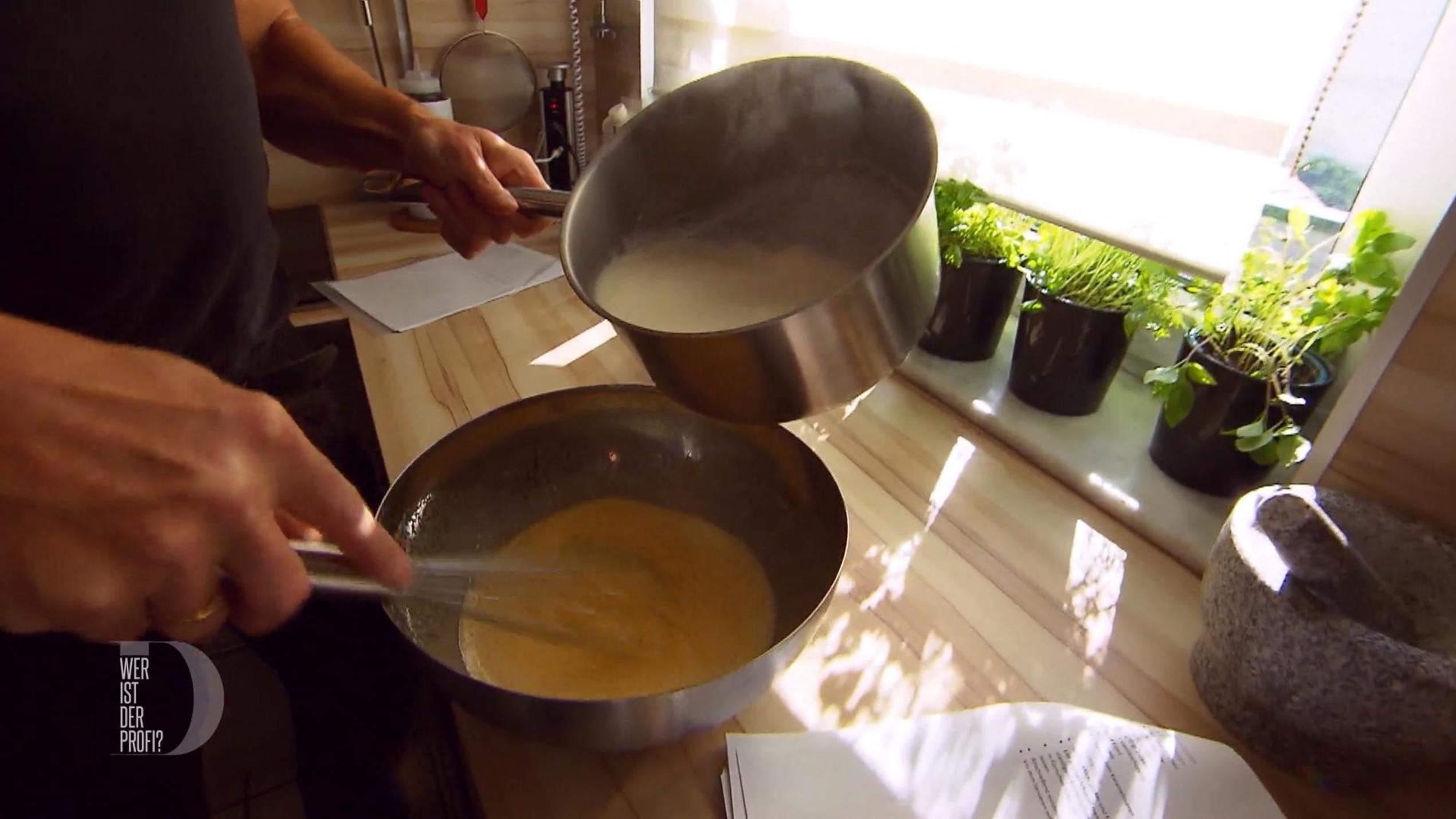 Das perfekte Dinner: Ein Profi überlässt das Eierschlagen den Azubis Das perfekte Dinner