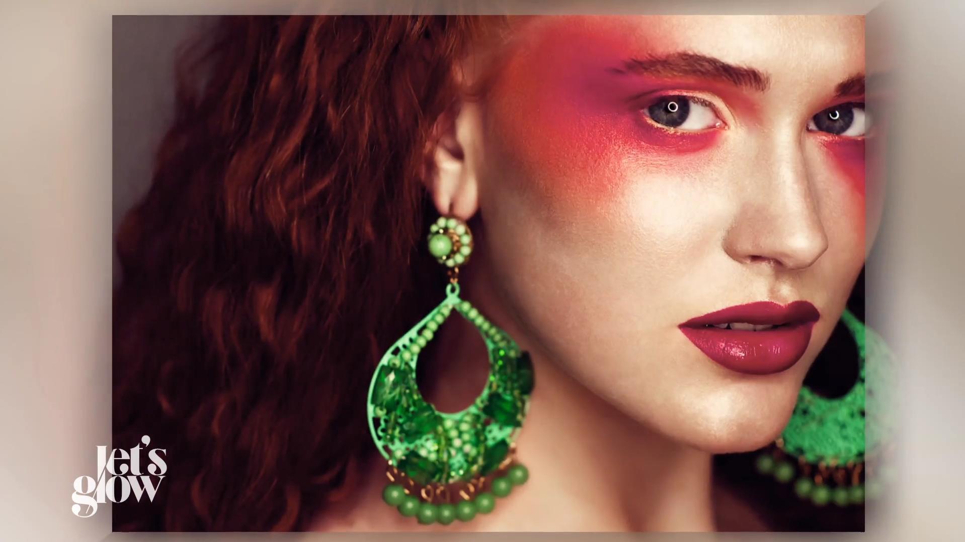 Let's Glow: Die Make-up-Challenge startet am Montag mit einem „Kennenlern-Look“ in „Red All Over“ Let's Glow