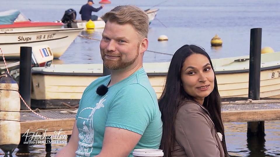 4 Hochzeiten und eine Traumreise: Virgilia und Christian werden kurz nach der Hochzeit zu dritt sein Christian und Virgilia wollen sich bei "4 Hochzeiten und eine Traumreise" das Ja-Wort geben.