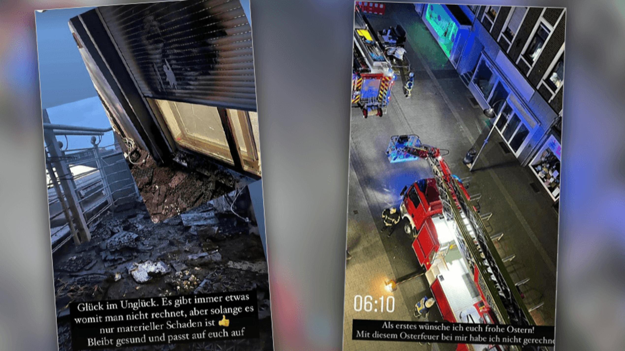 Feuer bei Ex-Bachelorette-Kandidat David Friedrich! Seine Terrasse ist völlig ausgebrannt Bei David Friedrich ist ein Feuer ausgebrochen.