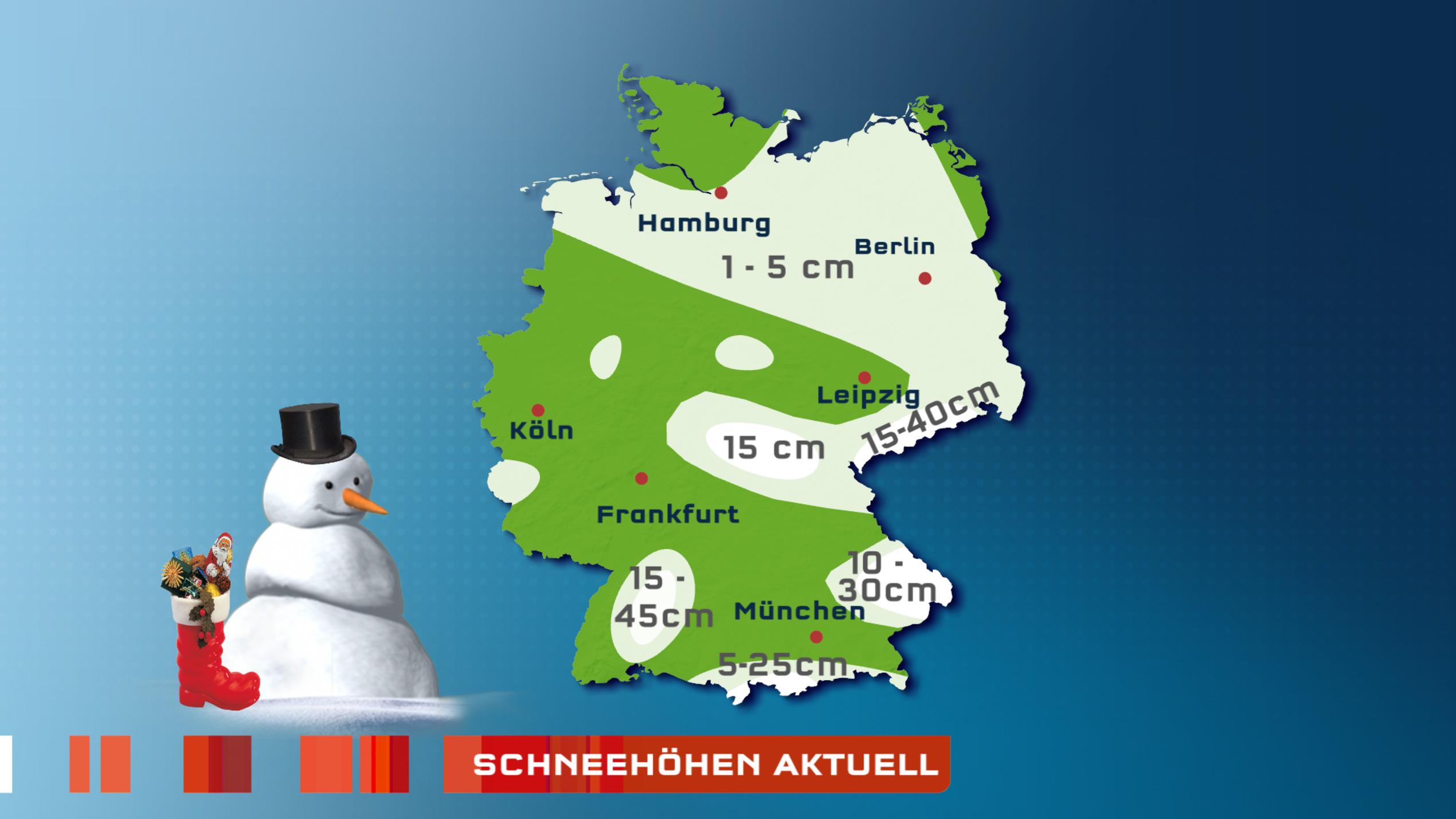 Kaltstart in die neue Woche mit glatten Straßen im Berufsverkehr So hoch liegt der Schnee