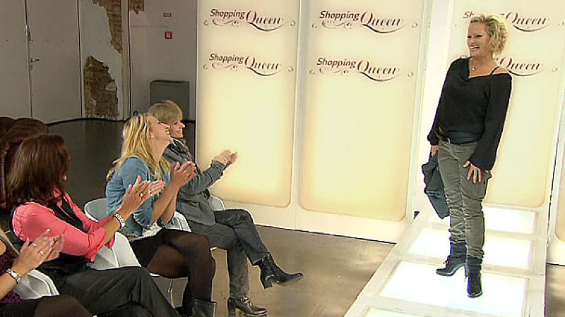 So kommt Susan bei den Kandidatinnen an Susan auf dem Catwalk