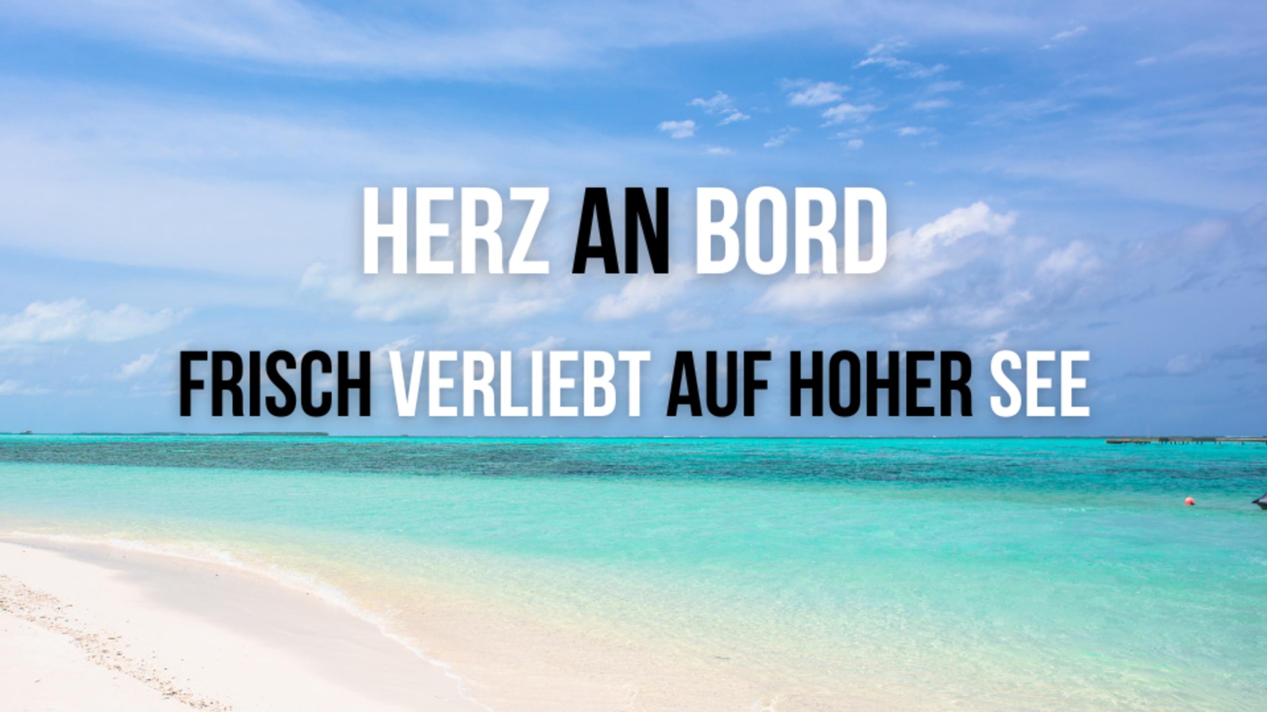 Herz An Bord Frisch Verliebt Auf Hoher See