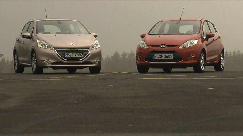 Peugeot 208 vs. Ford Fiesta Im VOX-Vergleichstest: Peugeot 208 vs. Ford Fiesta