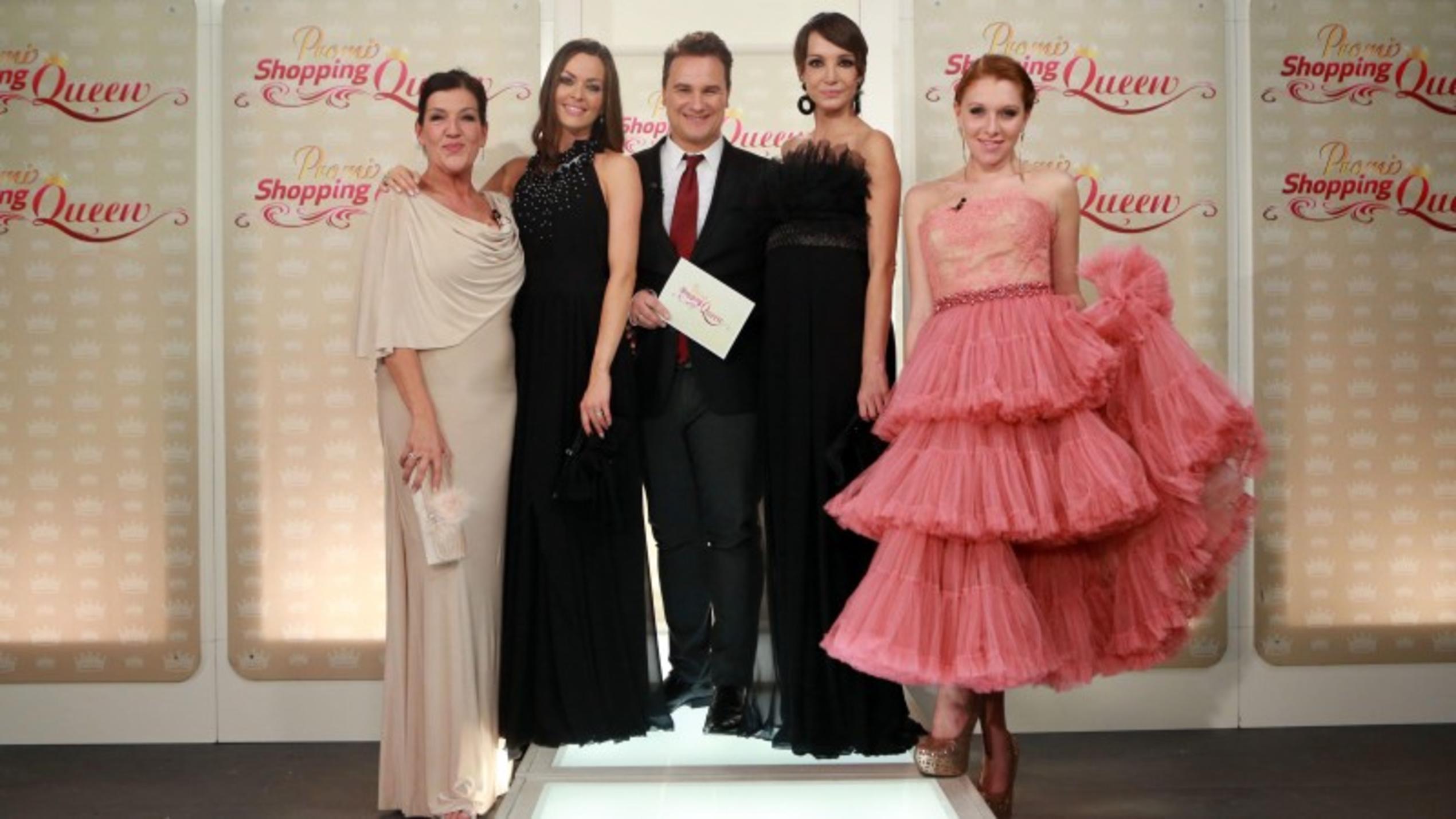 Promi Shopping Queen: Georgina Bülowius fühlt sich wie eine Prinzessin Promi Shopping Queen Berlin Katy Karrenbauer, Kate Hall, Guido Maria Kretschmer, Anouschka Renzi, Georgina Bülowius