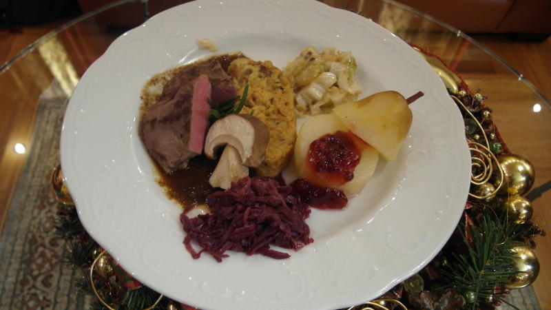 Wolfgang reicht als Hauptspeise Nierenzapfen vom Rind Wolfgangs Hauptspeise bei "Das perfekte Dinner": Nierenzapfen vom Rind