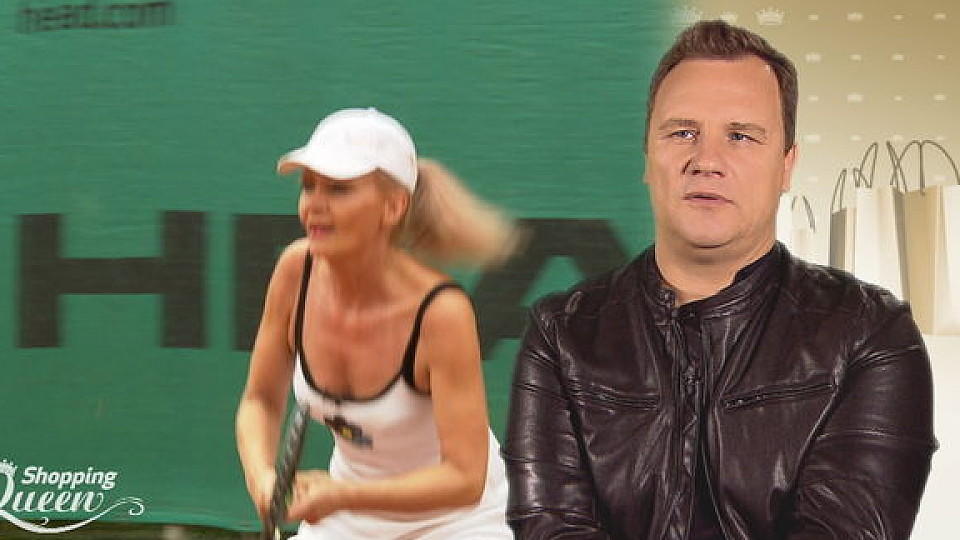 Shopping Queen in Hannover: Heike hat die Ruhe weg Shopping Queen: Auf dem Tennisplatz macht Heike eine gute Figur