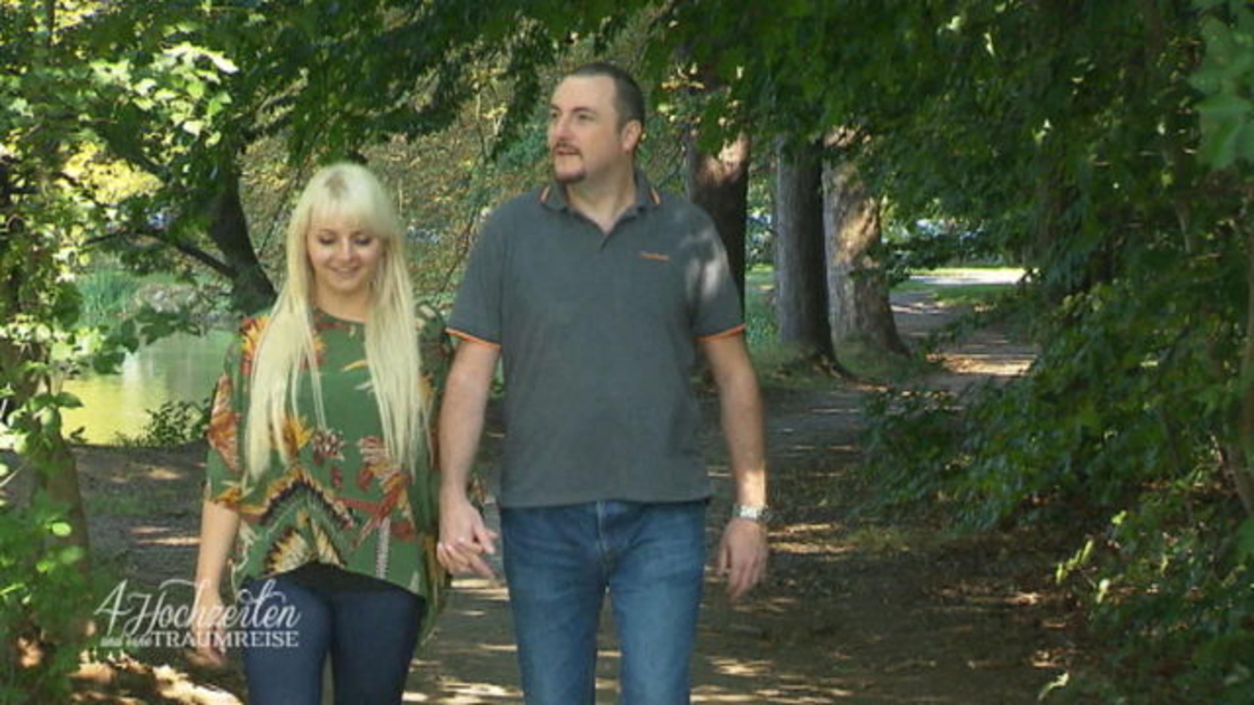 Tag zwei bei „4 Hochzeiten und eine Traumreise“: Tina und Steve Tina und Steve feiern ihre Liebe ohne Grenzen