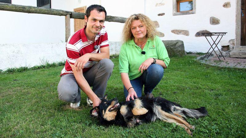 Neue Mini-Serie Erwin Denkmayr, Christina Schmidt, Hündin Hope. Foto: VOX/DOCMA TV/Dr. Gerald Krakauer