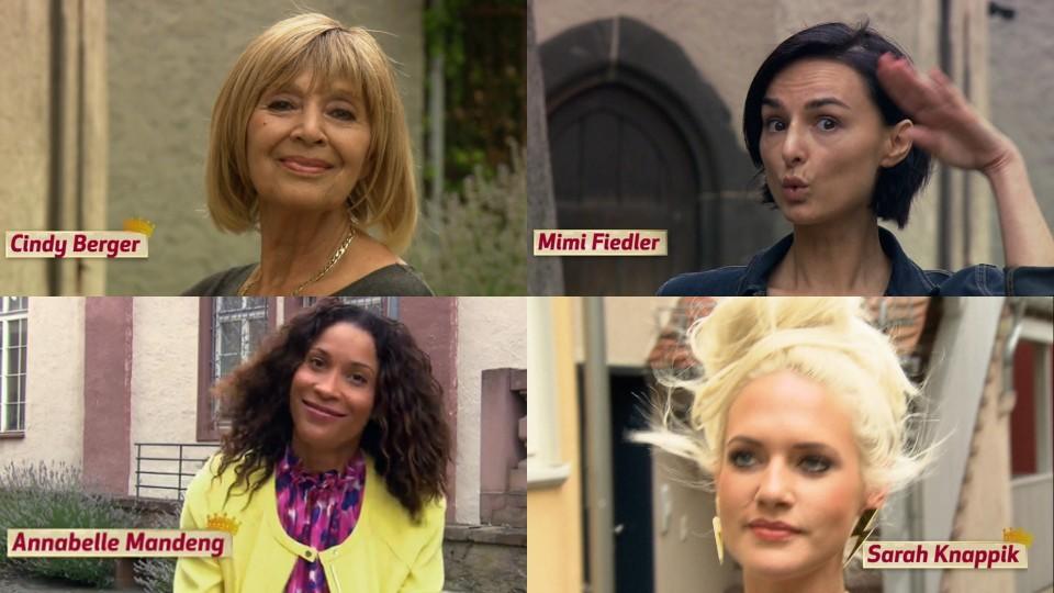 Promi Shopping Queen: Eine VIP kommt nur im Badeanzug auf den Laufsteg Mimi Fiedler, Cindy Berger, Annabelle Mandeng und Sarah Knappik