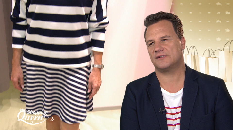 Shopping Queen: Antje im Streifen-Wahn "Shopping Queen"-Kandidatin Antje muss sich entscheiden