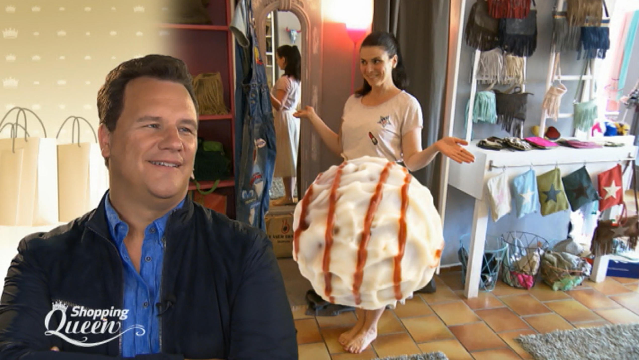 Shopping Queen: Meli wird zu einer "Rumkugel" Meli wird zur "Rumkugel" bei "Shopping Queen"