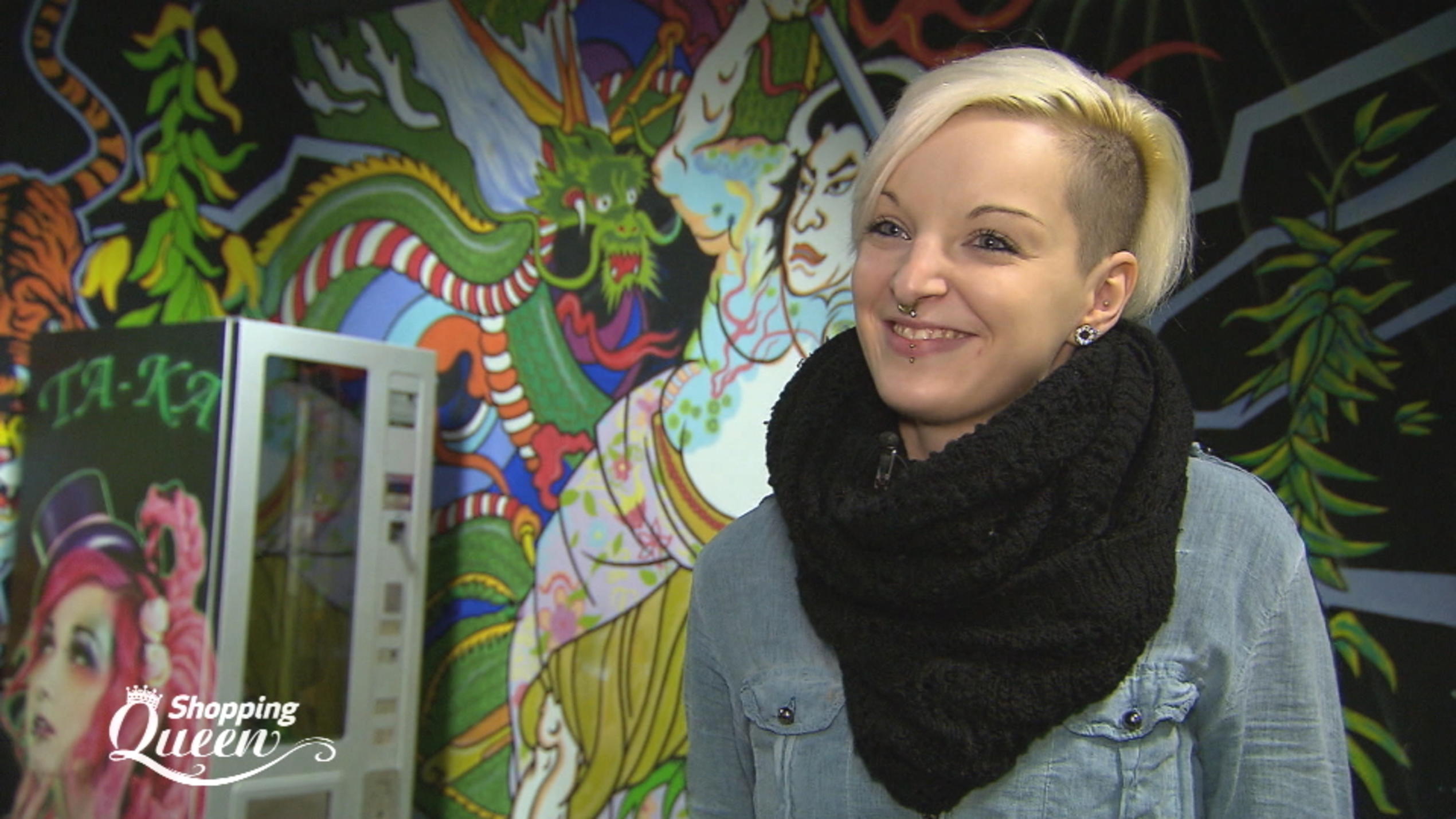 Shopping Queen: Kandidatin Romy ist Piercerin Shopping Queen Erfurt 2016 Romy