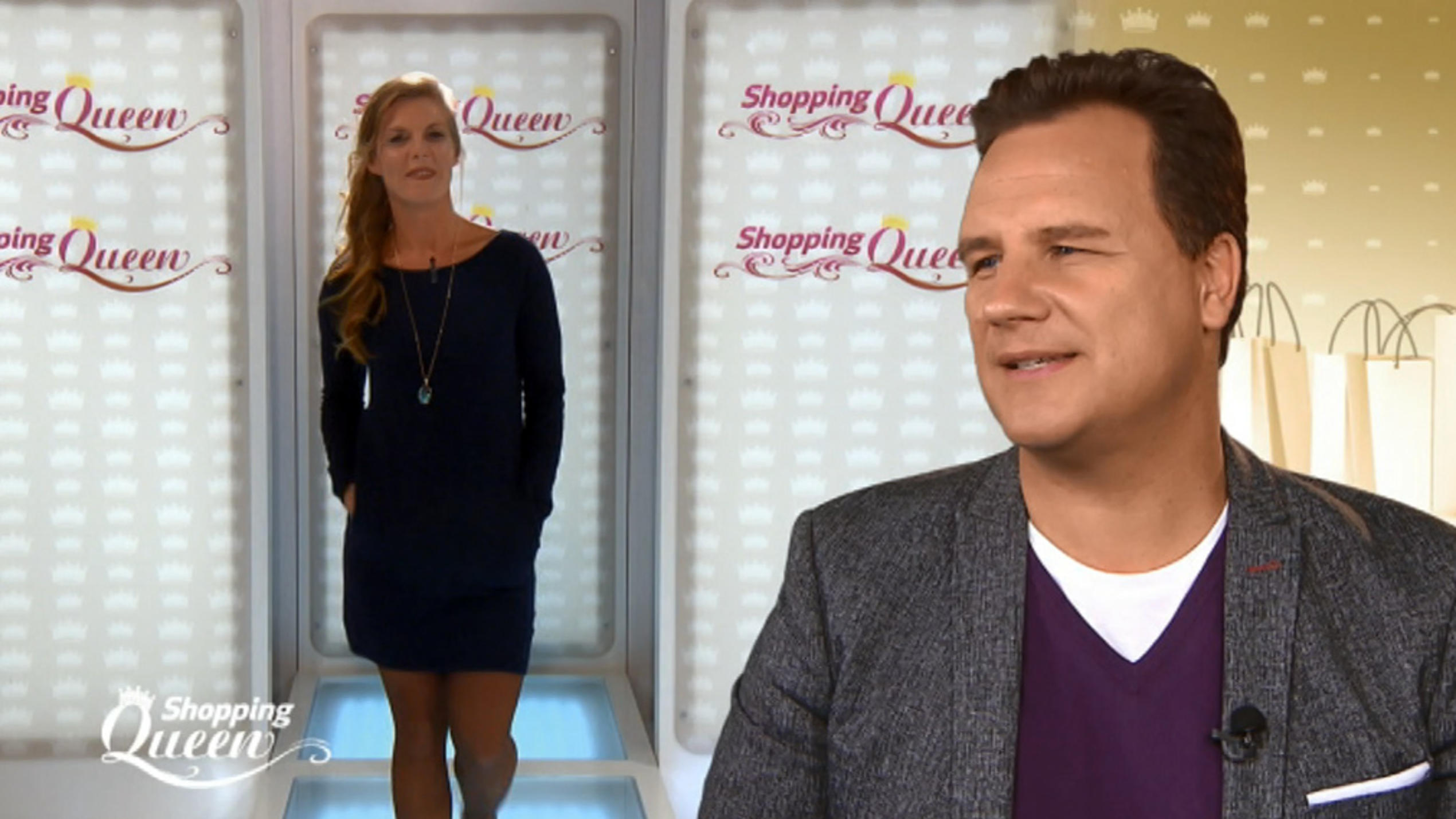Shopping Queen: Melanie präsentiert ihren Look für einen Weihnachtsbrunch Shopping Queen 2016 KW 51 Bremen Melanie Catwalk.jpg