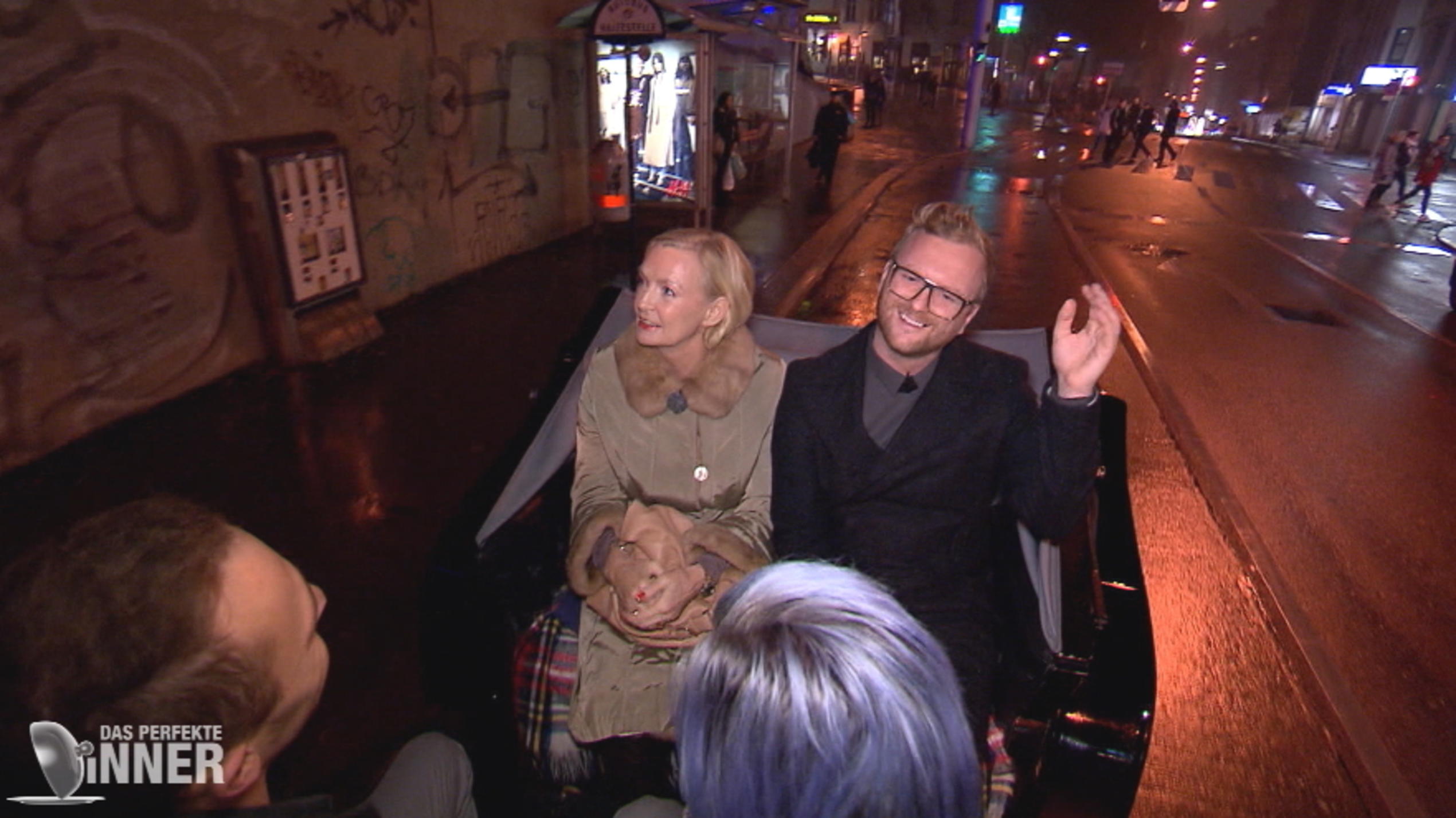 Das perfekte Dinner: Peter lässt seine Gäste in einer Kutsche anreisen Das Wiener Dinner-Finale.