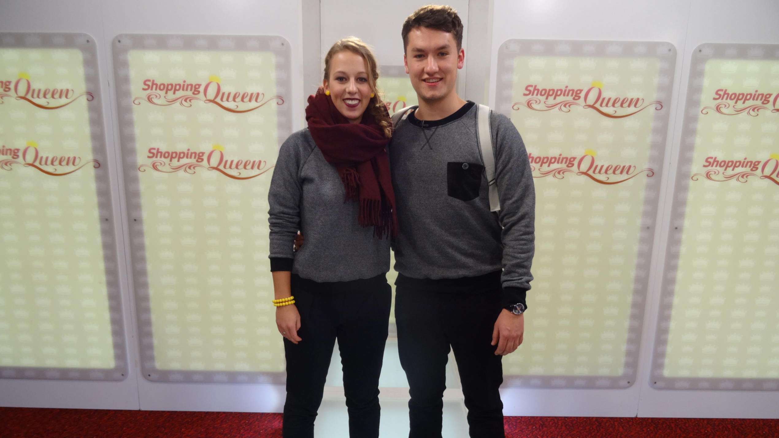Shopping Queen: Sina und Daniel aus Dresden präsentieren ihren Valentinstags-Look auf dem Catwalk Sind und Daniel präsentieren beim "Shopping Queen"-Pärchenspezial ihren Look aauf dem Catwalk