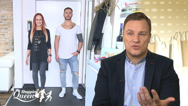 Shopping Queen: Fanny und Björn aus Dresden im Style-Check Fanny und Björn im Style-Check bei "Shopping Queen"