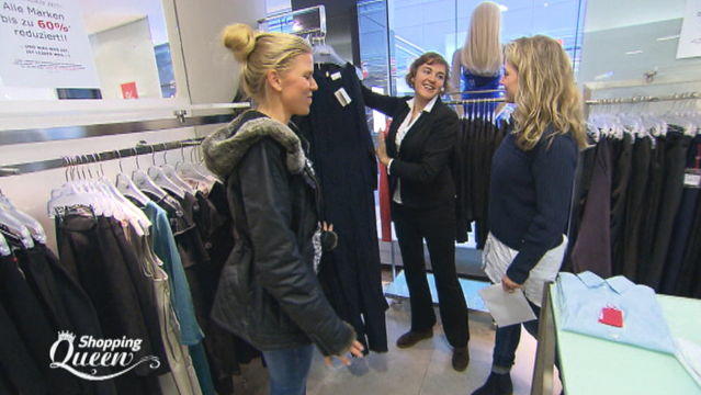 Shopping Queen: Jasmin aus Hannover sucht einen Look zur Après-Ski-Party "Shopping Queen"-Kandidatin Jasmin