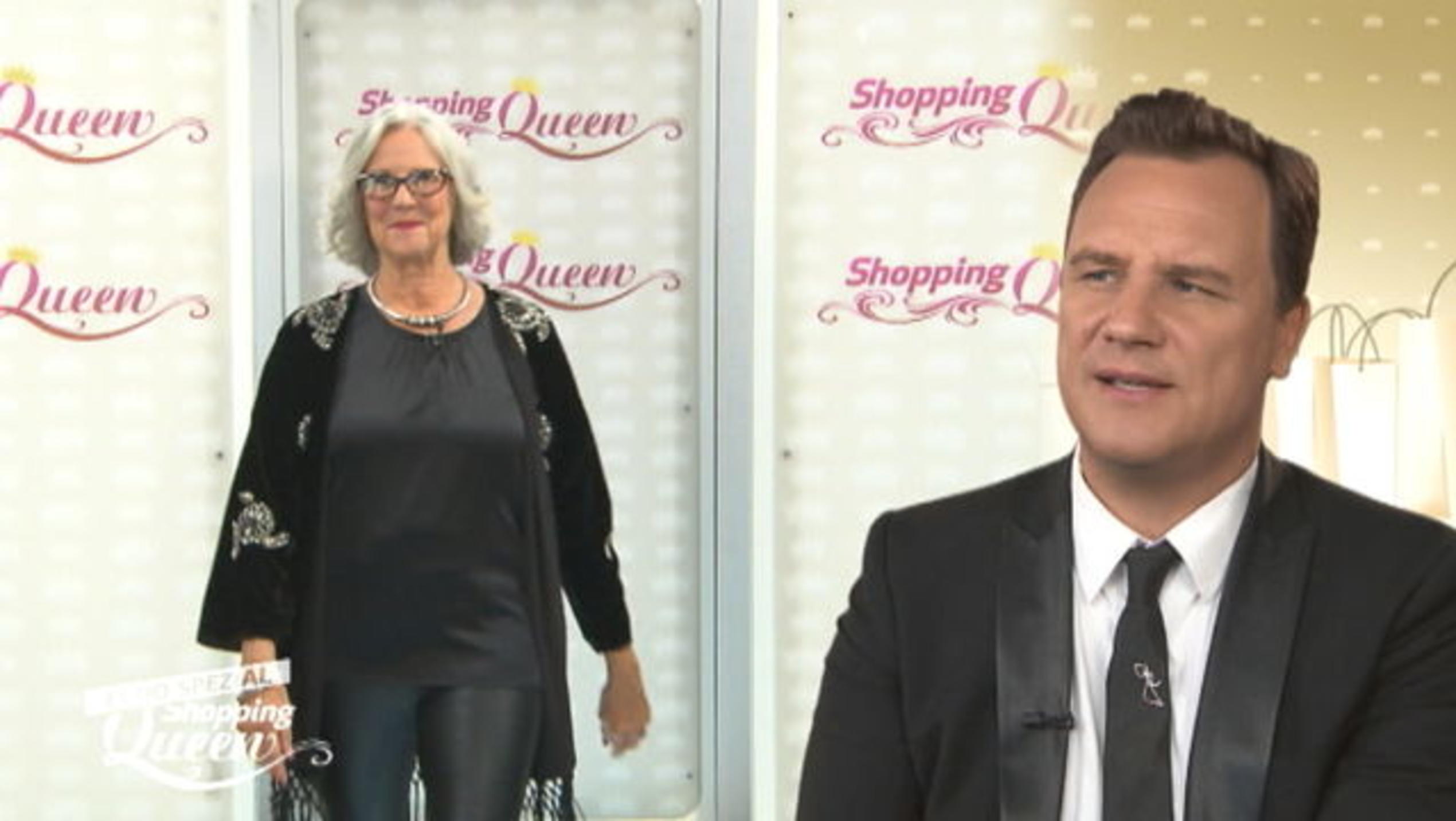 Shopping Queen: Marion aus Wiesbaden präsentiert ihren Echo-Look auf dem Catwalk "Shopping Queen"-Kandidatin Marion auf dem Catwalk