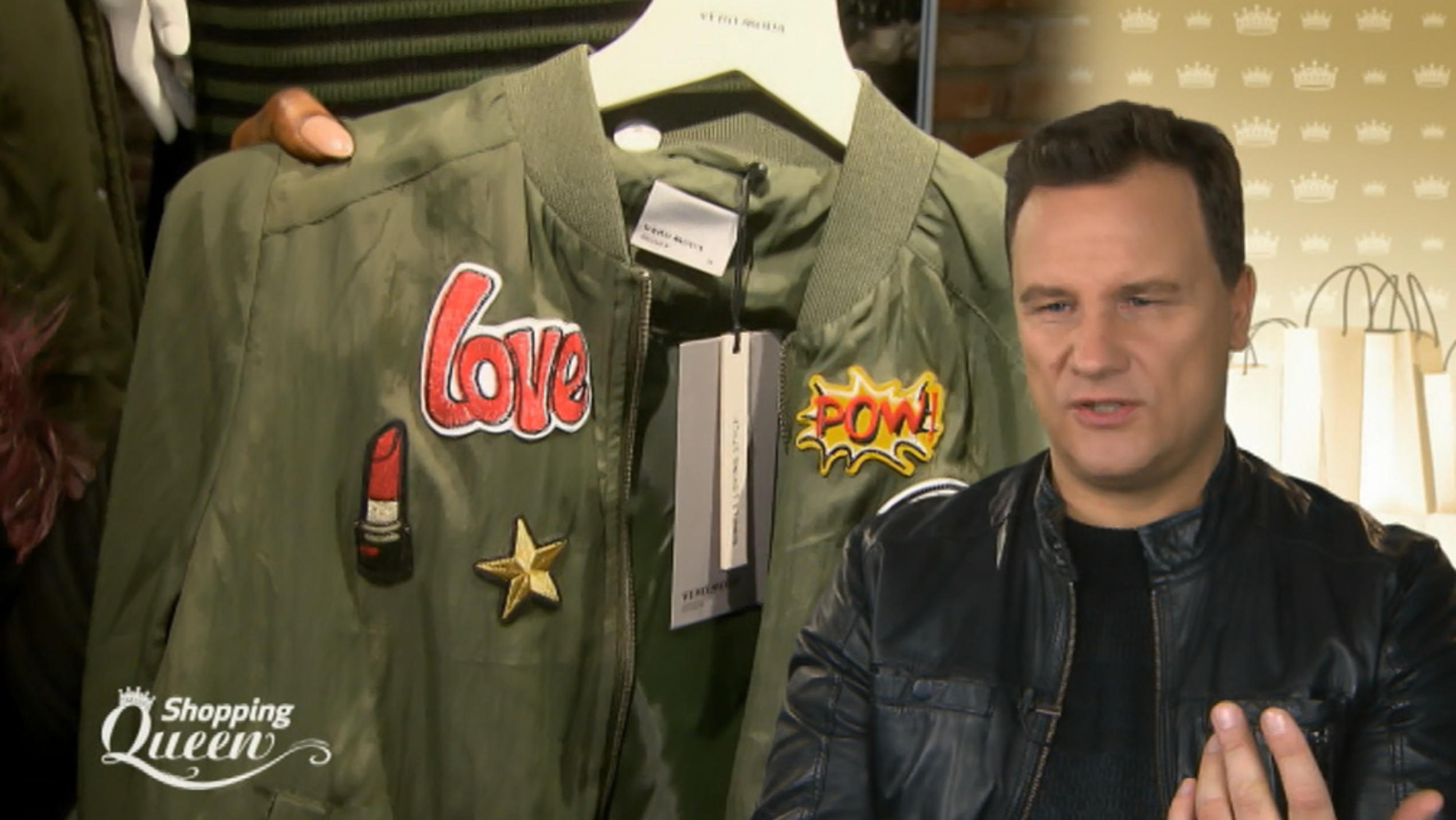 Shopping Queen: Nora aus Köln sucht einen coolen Patches-Look Guido Maria Kretschmer gefällt Noras Patches-Teil.