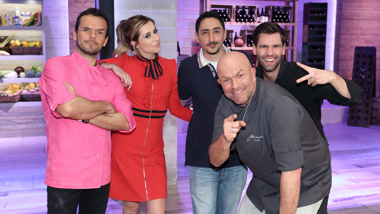 Grill den Henssler 2017: Steffen Henssler bekommt es mit Verena Kerth, Eko Fresh und Alexander "Honey" Keen zu tun Bei "Grill den Henssler" bekommt es Steffen Henssler mit Verena Kerth, Eko Fresh und Alexander "Honey" Keen zu tun.